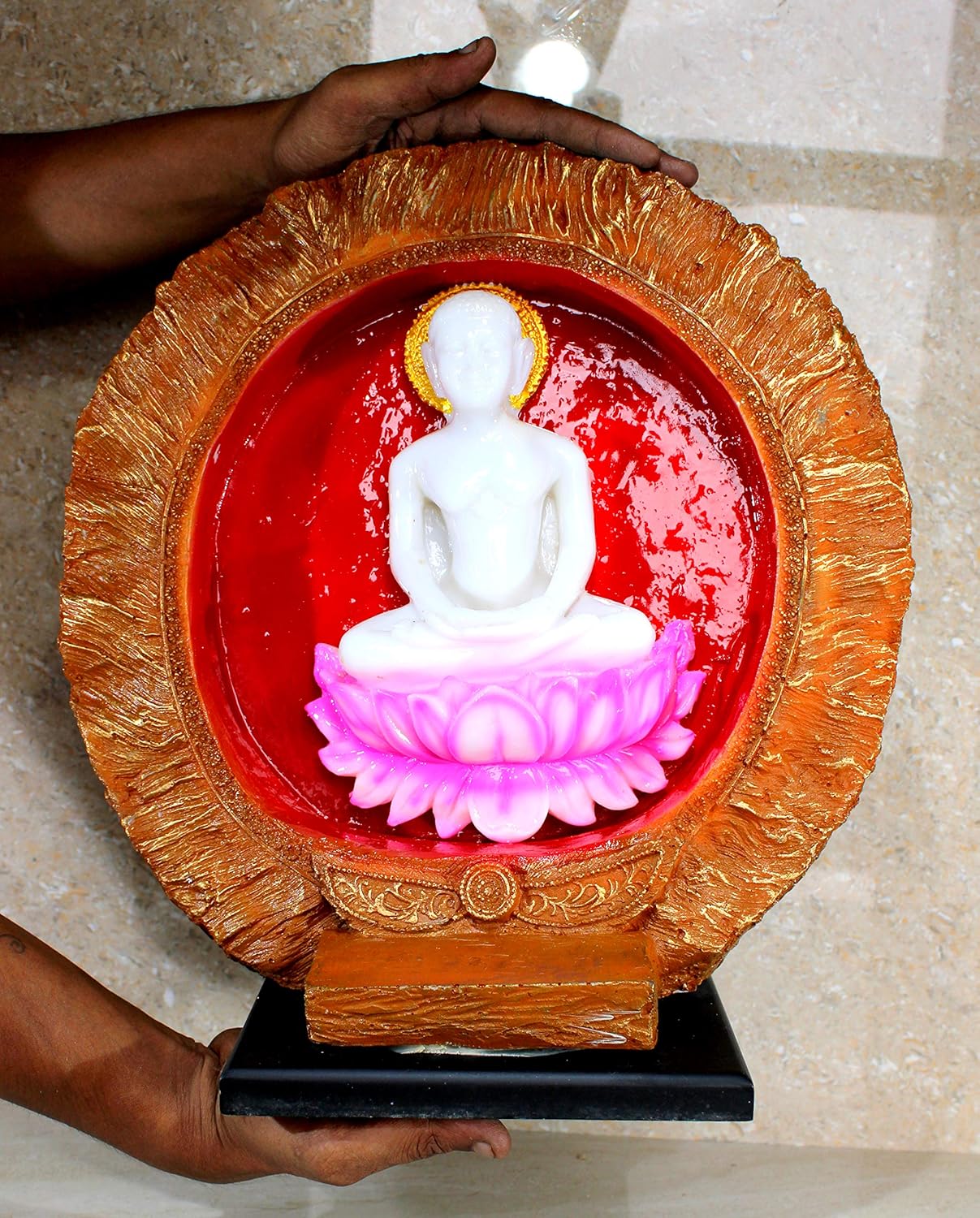 eSplanade Resin Lord Mahavir Idol/Mahavir Swami Jain Murti Statue Idol Sculpture for home decor