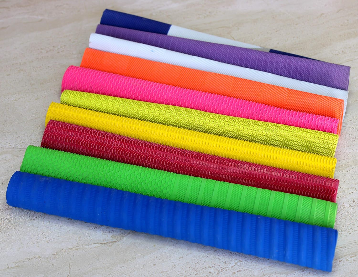 StonKraft 10 Piece Cricket Bat Grips - Available in Multi color | Cricket Grips | Bat Sleeve