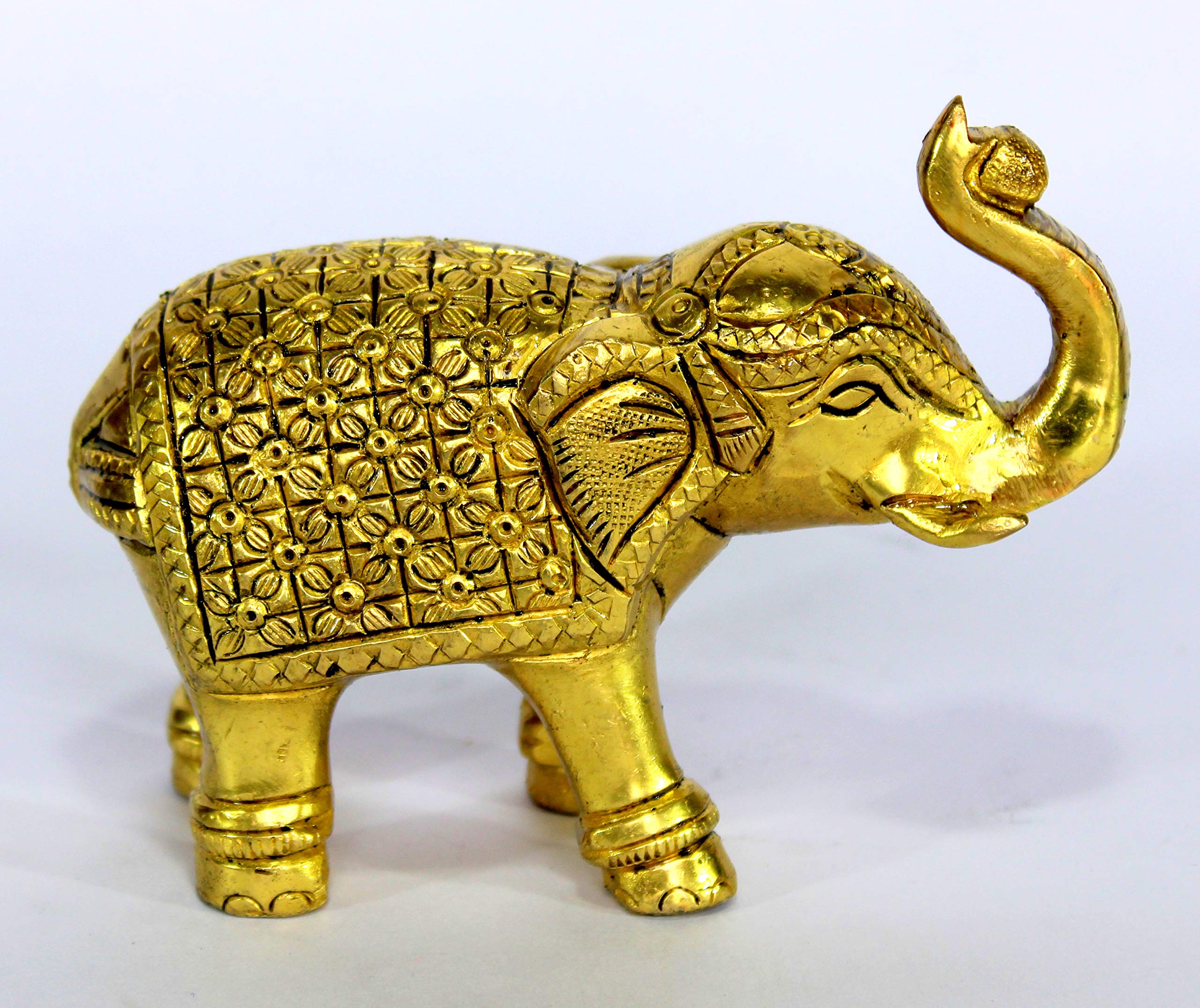 ESPLANADE Elephant Savari/Safari Brass Pen Holder for Desk, Office, and Home | Office Organiser | Desk Organizer | Pen Stand