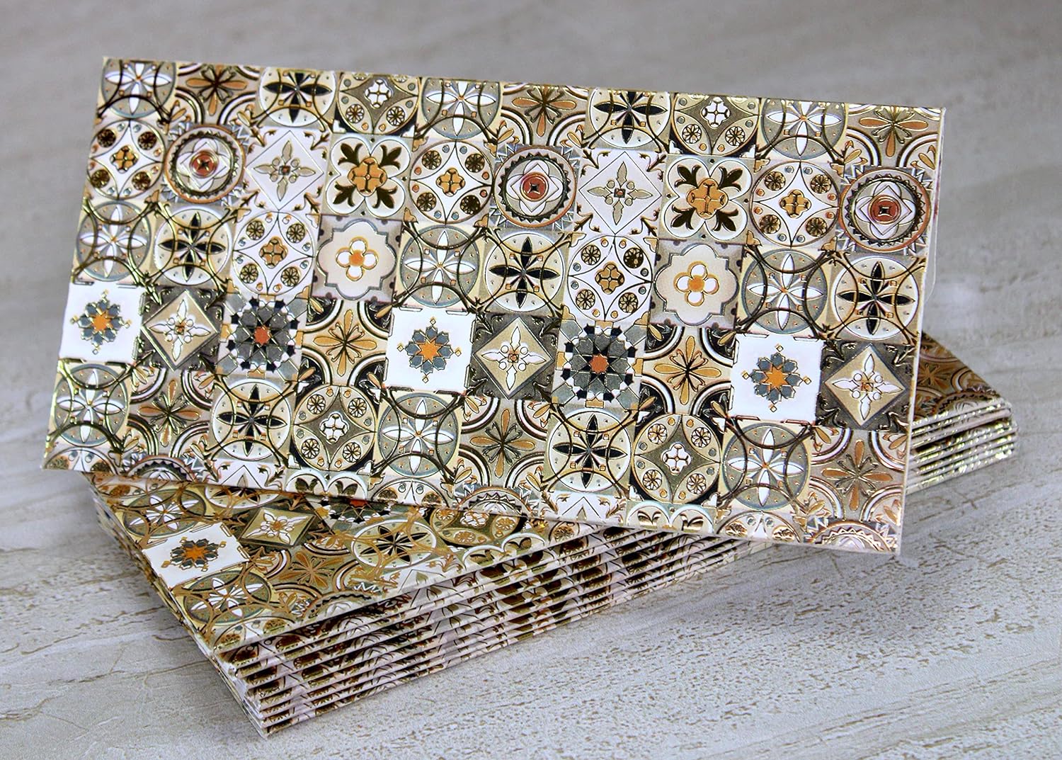eSplanade Money Gift Envelopes - Lifafa Pack of 20 Embossed & Printed Paper