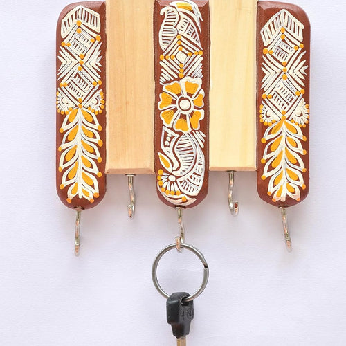 IVEI Wooden Hand Painted - Chowk Art Hook