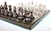 StonKraft 12" x 12″ Collectible Premium Brass Made Chess Board Game Set + All Brass Pieces