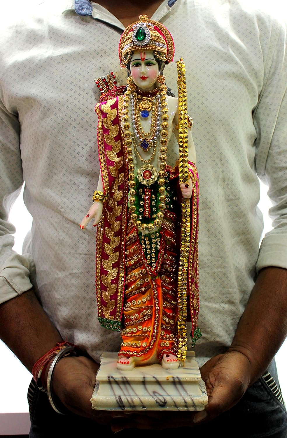 ESPLANADE Ram ji Shri Ram Murti Idol Statue Sculpture | Decorative Idols - Home Decor | Resin - Multi - 18" Inches (Big Size)