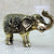 eSplanade Brass Elephant | Handmade Laxmi Ganesh Carving Maharaja Elephant Idol for Decoration (TMP/2160_BrassElephantPenHolder)