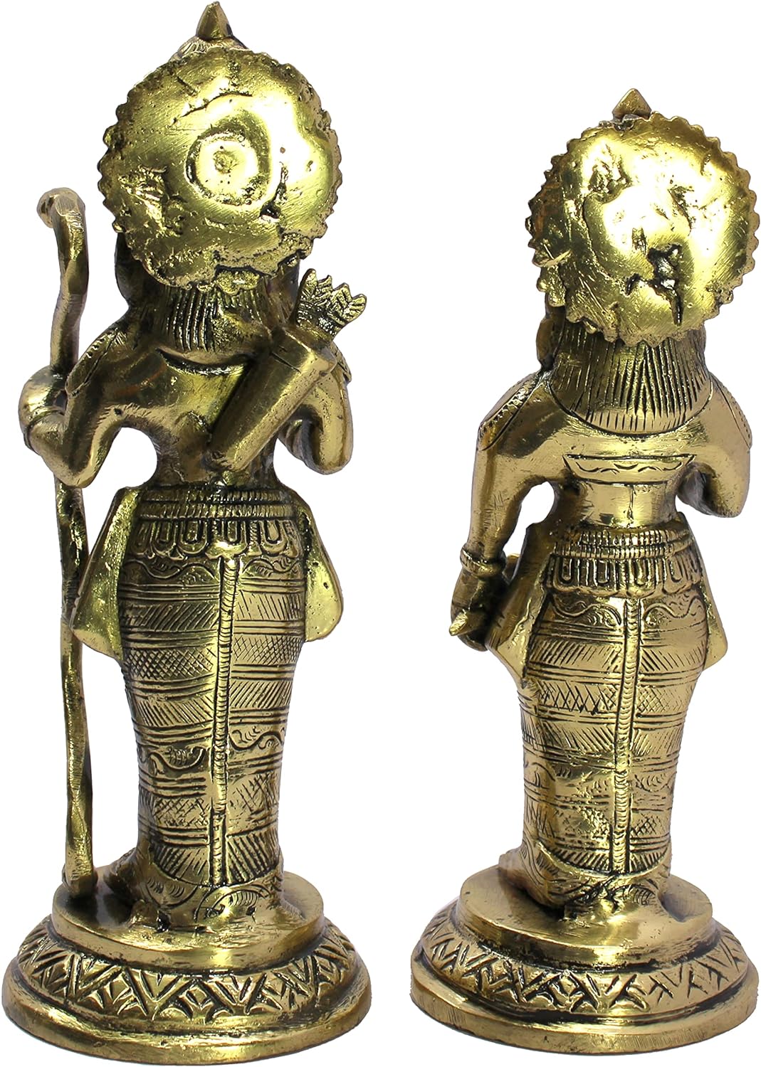 ESPLANADE Brass Shri Ram and Sita Maa Murti Idol Statue Sculpture | Decorative Items - Home Decor | Golden - 7.5" Inches