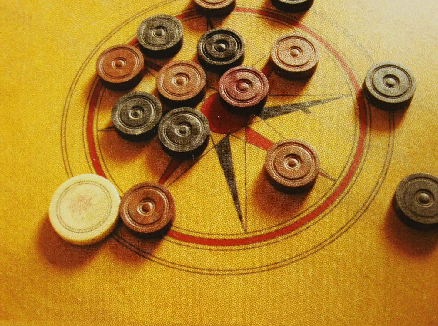 StonKraft Wooden Carrom Coins with Wooden Box