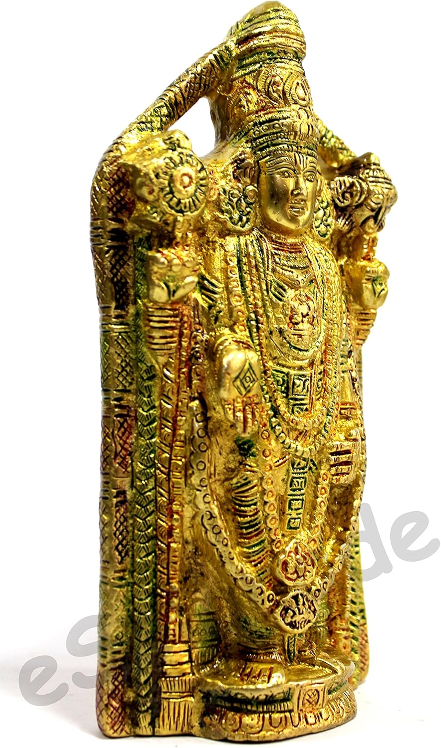 eSplanade - Brass Balaji Venkatesh Tirupati (Tirupathi Balaji) Pooja Mufti Idols or Statue for pooja, worship or Home Decor 7.75 inches