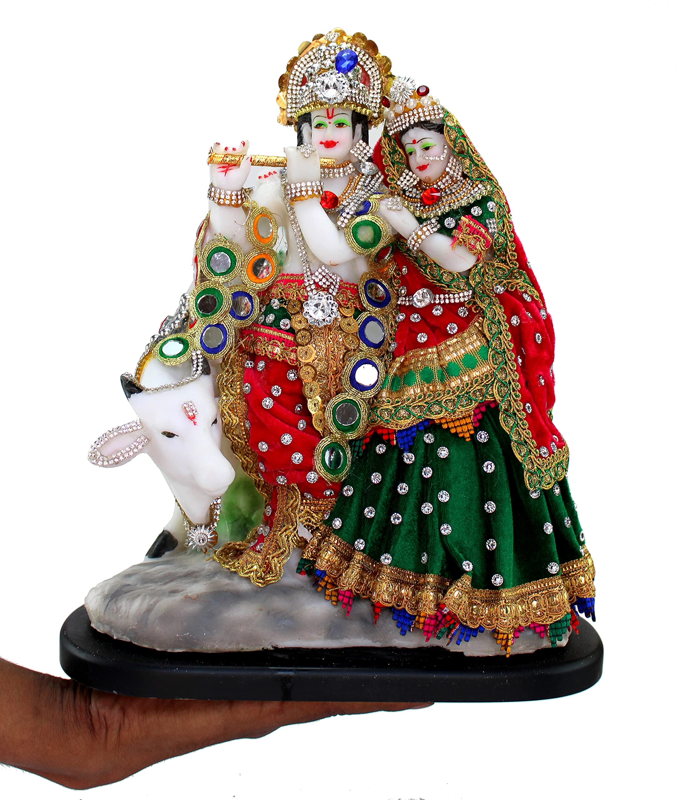 eSplanade Resin Radha Krishna Murti Idol Statue Sculpture for Home Temple and Decor
