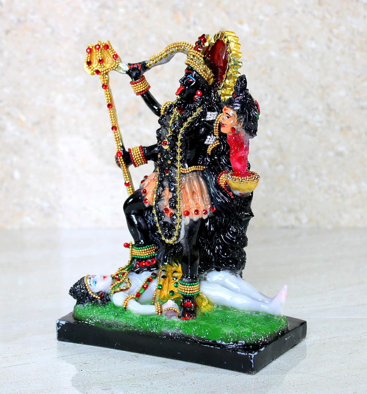 eSplanade Resin Kali Mata Murti Idol Statue Sculpture (8.5" Inch high)