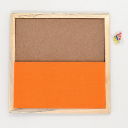 IVEI DIY Pin Board - Orange-Wooden Craft - Hobby Board for Painting Wood Sheet Craft, Decoupage, Resin Art Work & Decoration