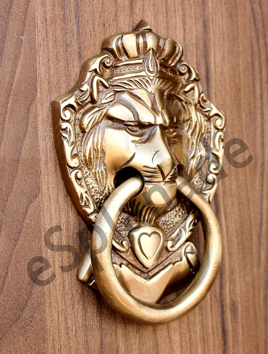 eSplanade Vzn277 Lion Mouth Door Knocker Design, Yellow