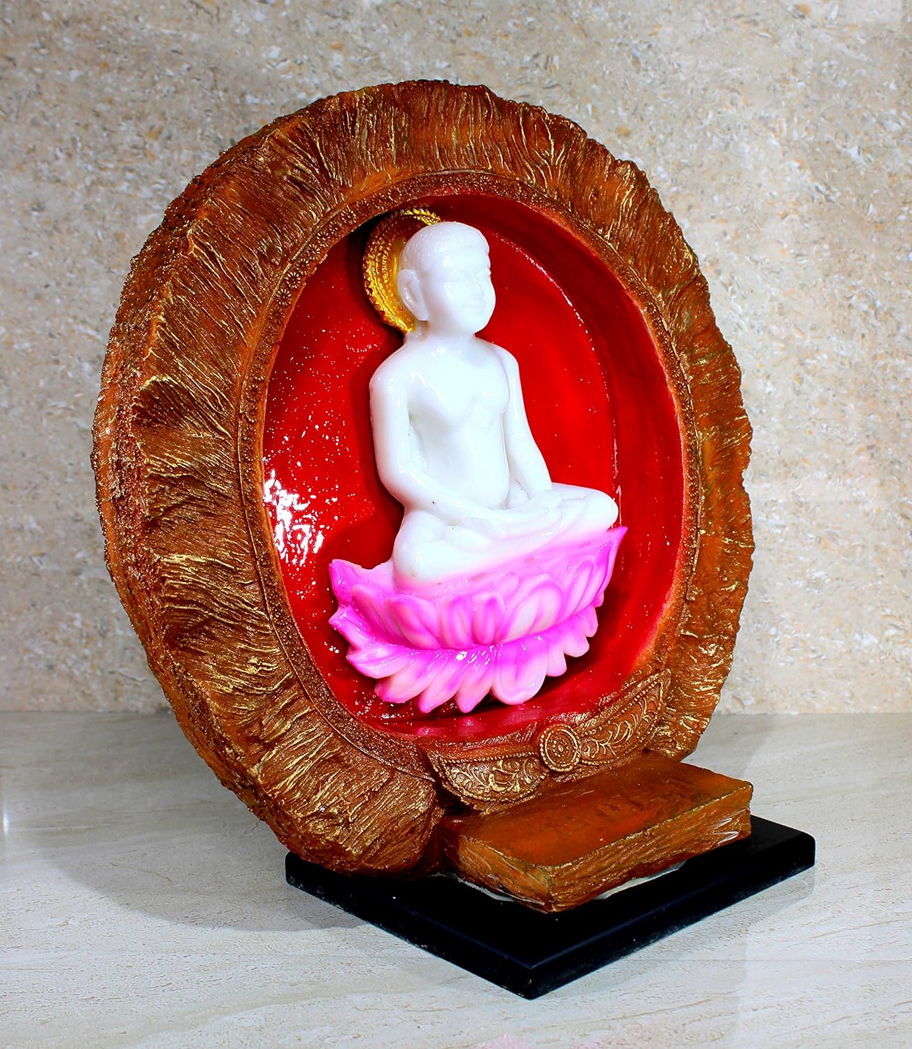 eSplanade Resin Lord Mahavir Idol/Mahavir Swami Jain Murti Statue Idol Sculpture for home decor
