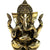 eSplanade 8" Brass Ganesha in Antique Finish | Pooja Puja Ganesh Ganesha Ganpati Ganapati Murti Idol (4.5" Ganesh)