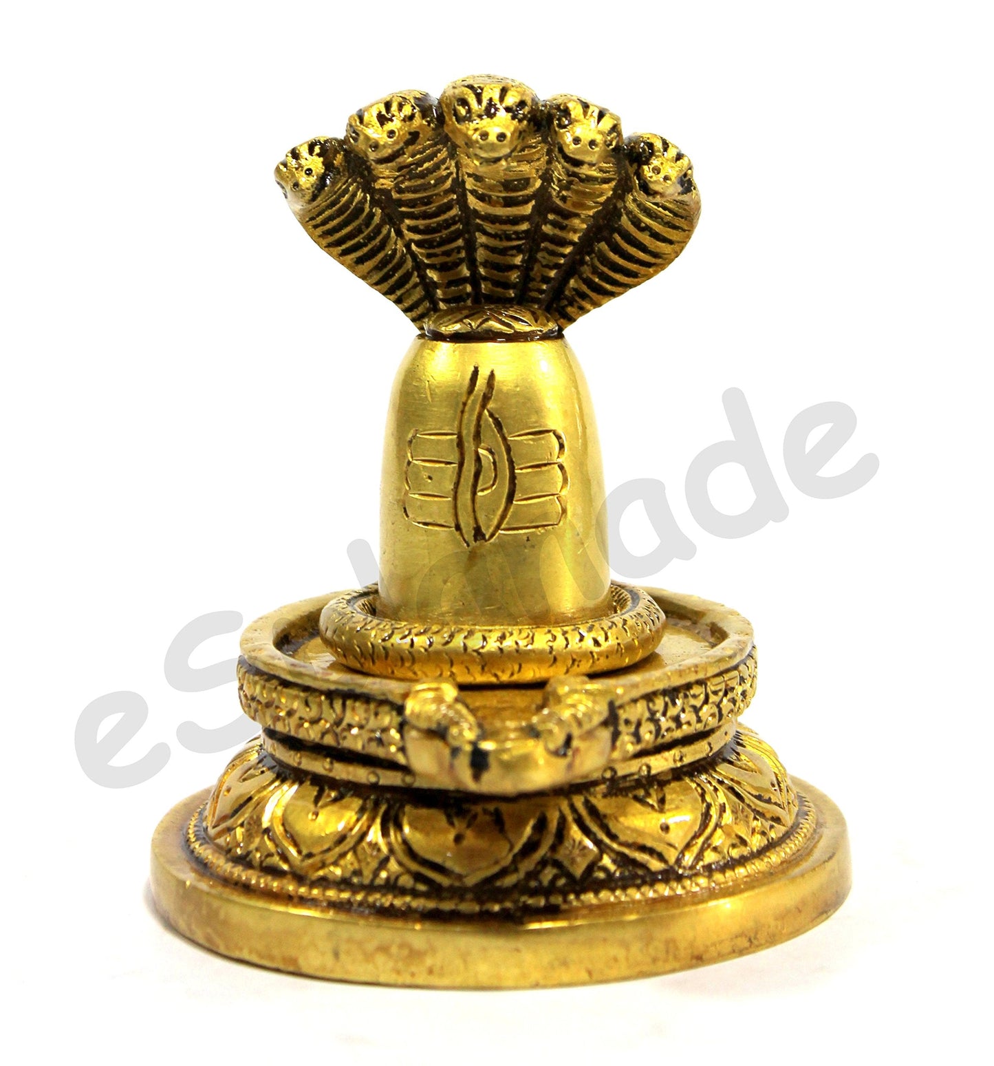 eSplanade Brass Shiva Shiv Bholenath Trishul Trident with Damru - 11" Inches