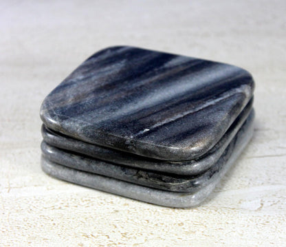 Stonkraft Natural Stone Sculpted Coffee Tea Beer Coasters/Coaster Set/Coasters Set