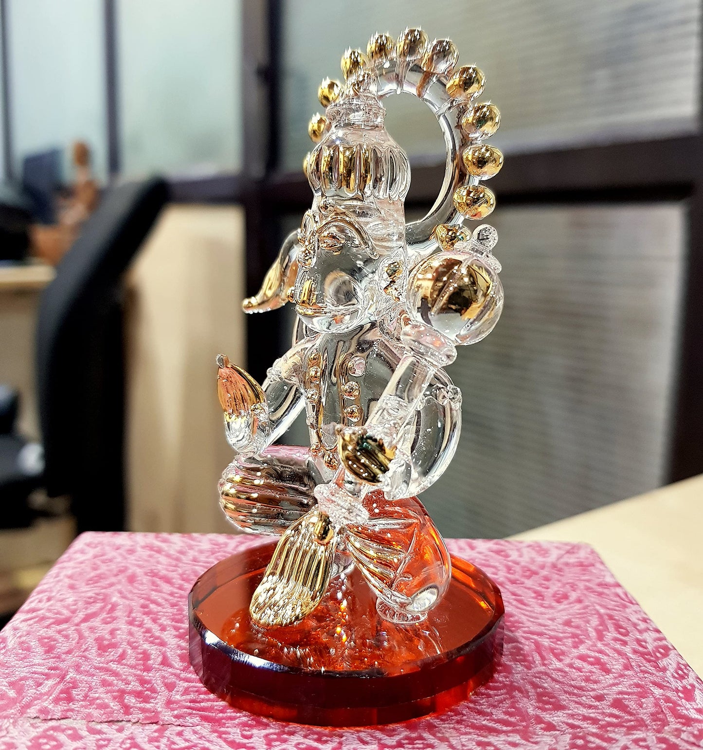 eSplanade Brass Hanuman Anjaneya Pavan Putra Bajrangbali Idol Murti Moorti Statue (2.5 Inch)