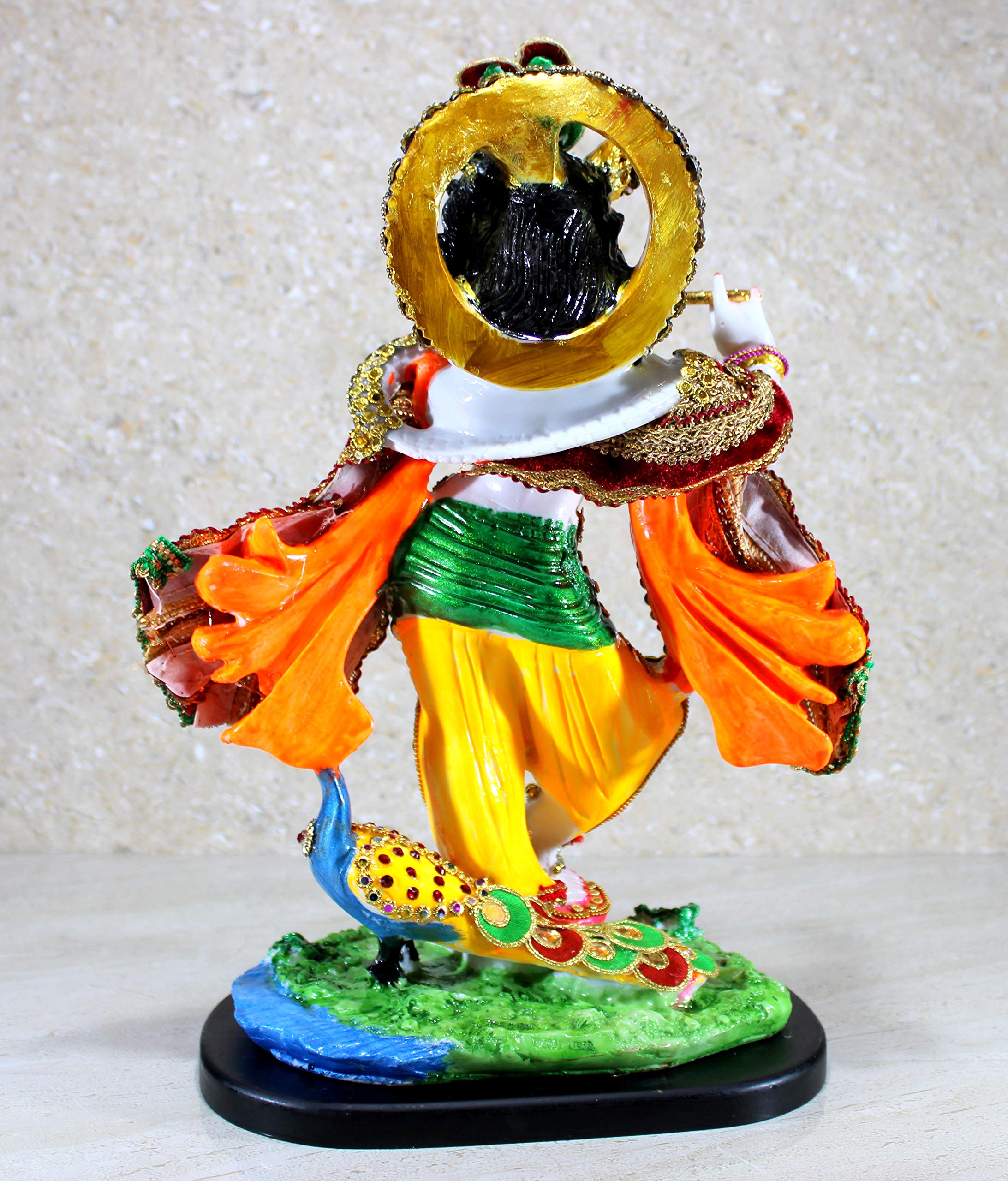 eSplanade Resin Krishna Kishan Murti Idol Statue Sculpture (11", 12.5", 14" Inches) Multicolour