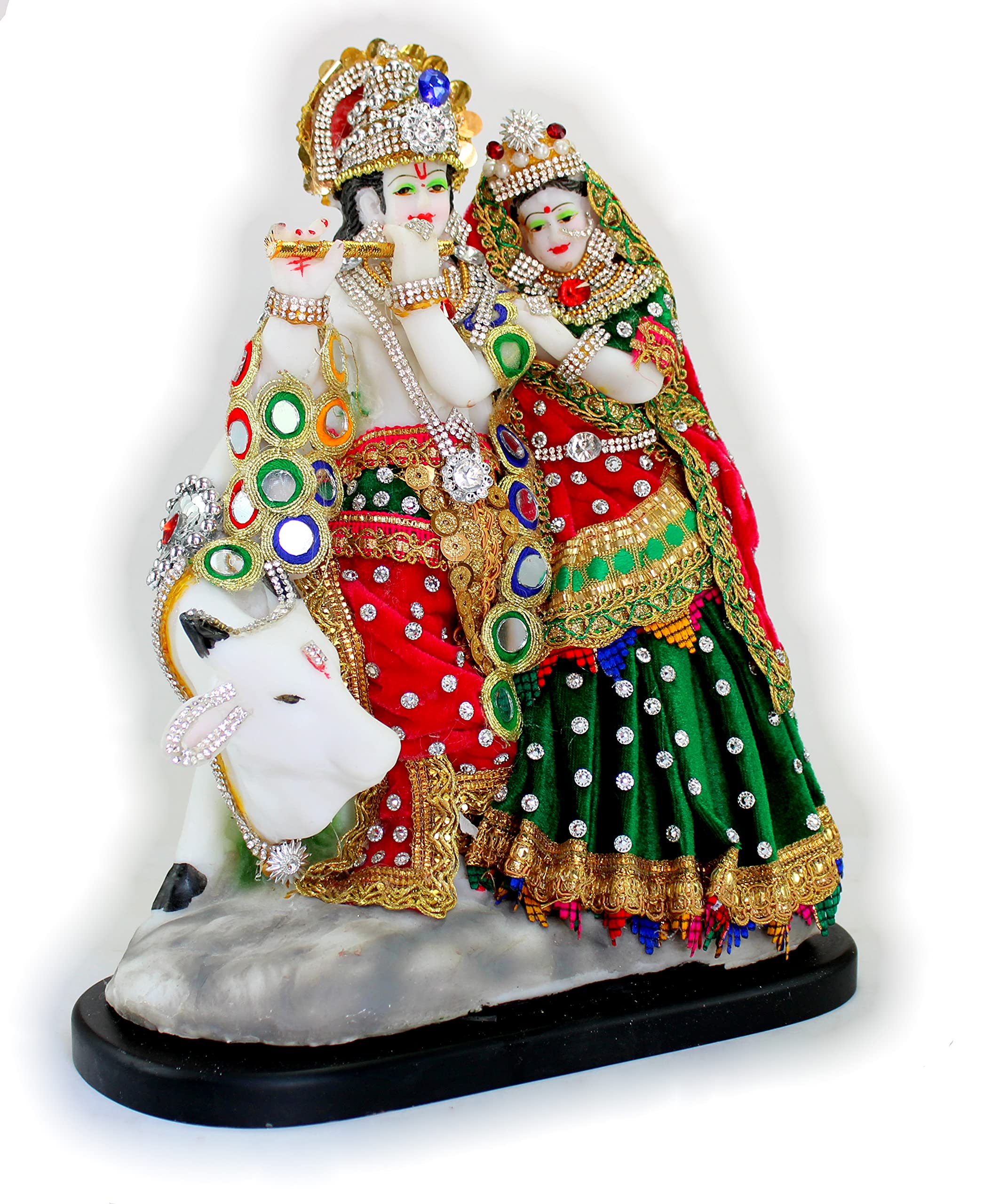 eSplanade Resin Radha Krishna Murti Idol Statue Sculpture for Home Temple and Decor