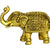 eSplanade Brass Elephant | Handmade Laxmi Ganesh Carving Maharaja Elephant Idol for Decoration (Brass/Elephant/3")