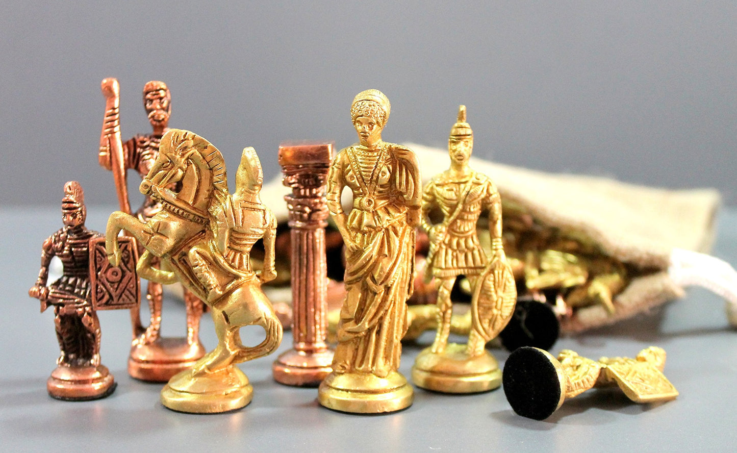 Hand Made Brass Chess Pieces Set unique collection