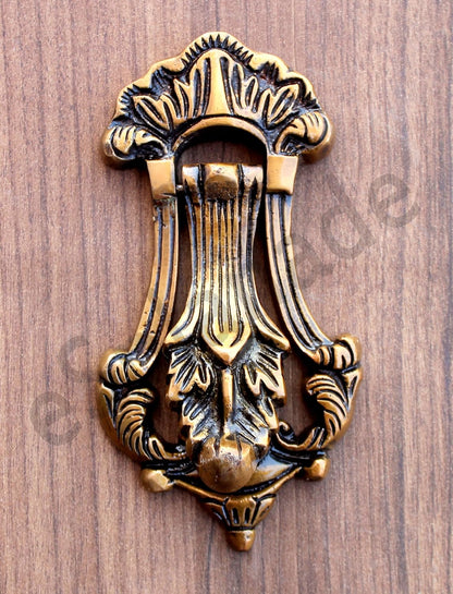 eSplanade Imperial Georgian Colonial Style Anchor Angle Guardian Brass Door Knockers | Gate Knockers Door Decor Accessories