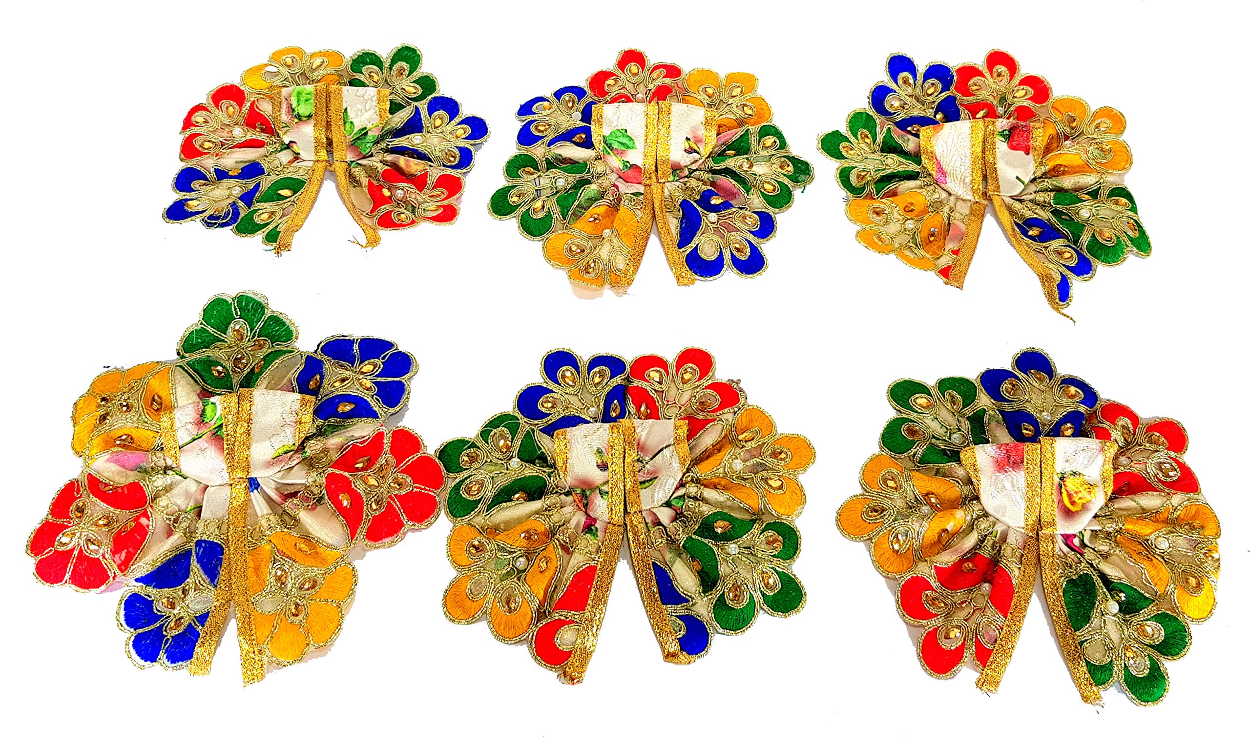 eSplanade Ladoo Gopal Poshak | God Dress | Bhagwaan Ki Poshaak | Dev Vastra - (Set of 6)