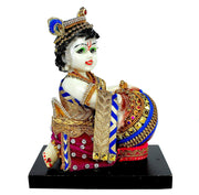 ESPLANADE Resin Krishna Makhan Chor Statue (Multicolour, 7.5")
