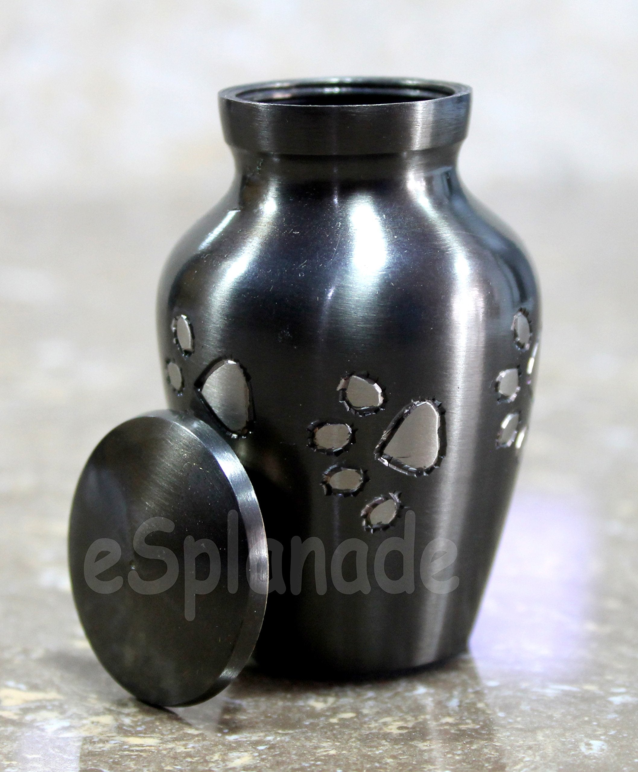 eSplanade cat Dog pet Cremation Mini Heart urn Keepsake Memorial | Small urn for Ashes Funeral Burial