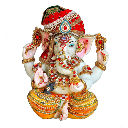 eSplanade Resin Ganesh Ganesha Ganpati Murti Idol Statue Sculpture - Big Size | Pooja idols | Home Decor - 17