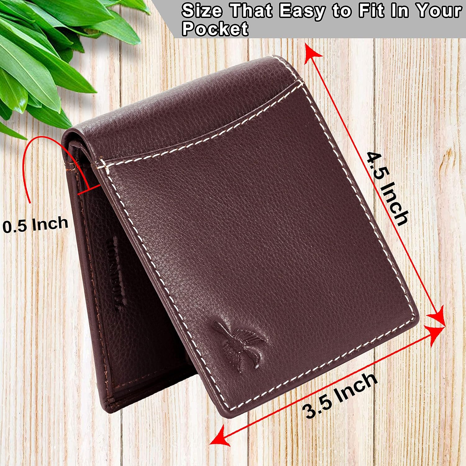 HORNBULL Mens Gift Combo Brown Wallet and Brown Belt | RFID Wallet for Men | Genuine Leather Men's Combo BW3095