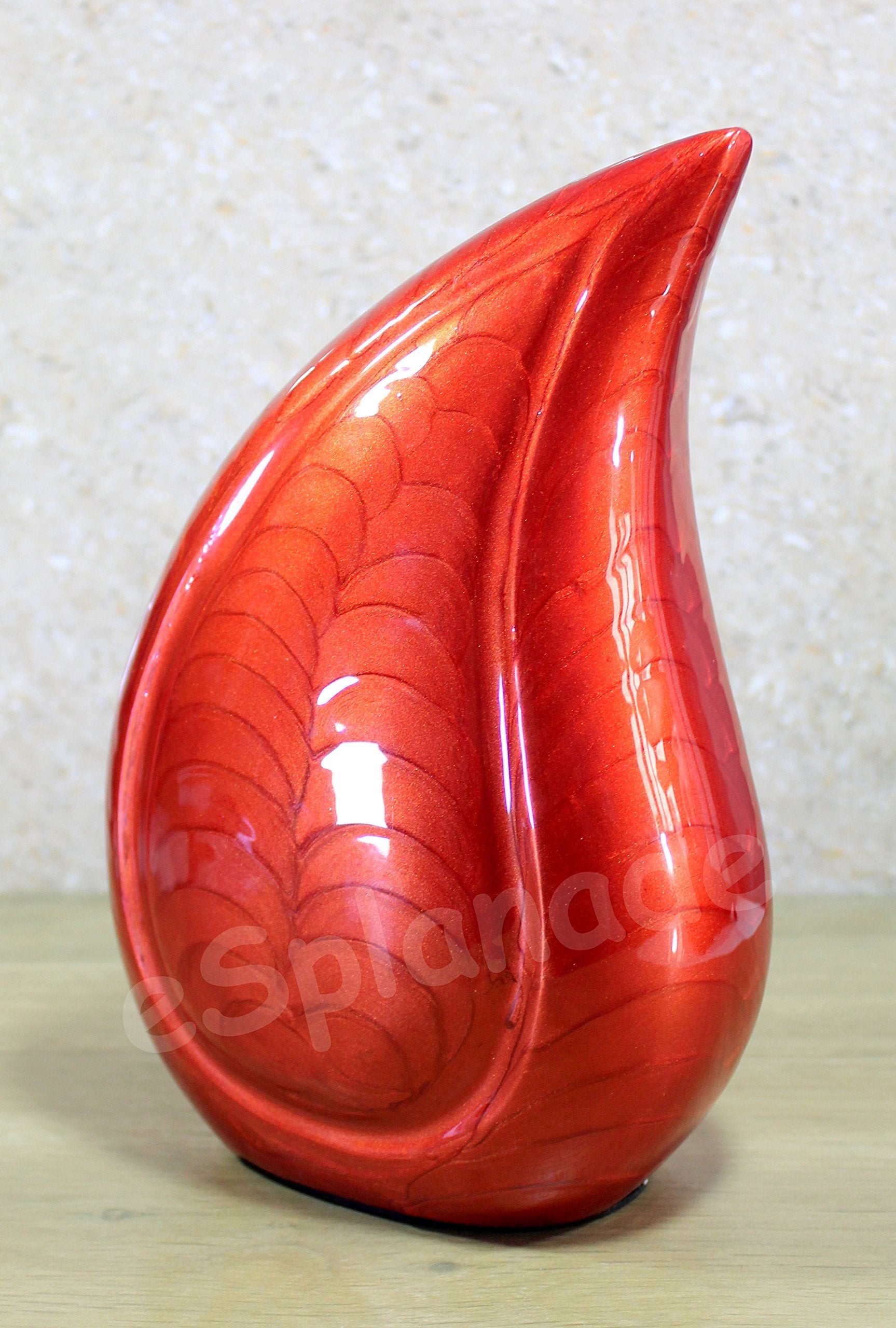 eSplanade Teardrop Cremation Urn Memorial Container Jar Pot | Cremation urn | Metal urn | Burial urn