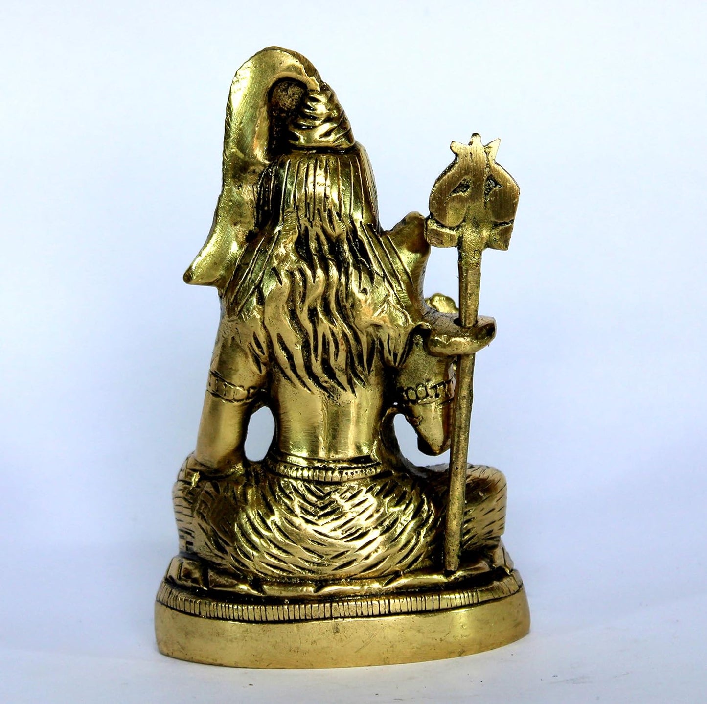 eSplanade 5" Brass Shiva Shiv Adiyogi Natraj Idol Murti Sculpture (Brass Shiva)