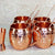 eSplanade Moscow Mule Cocktail Copper Mugs - Set of 4 Mugs, 4 Copper Straws, and a Peg Measurer