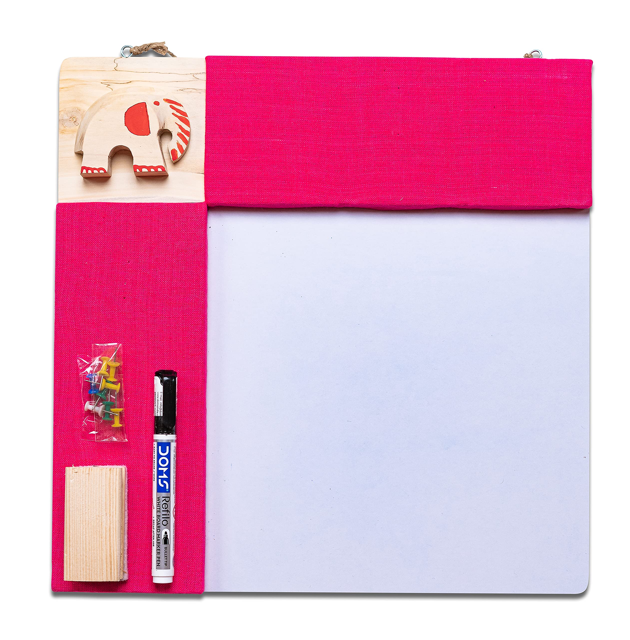 IVEI Pinboard + Whiteboard, Combination (Elephant - Blue & Pink)