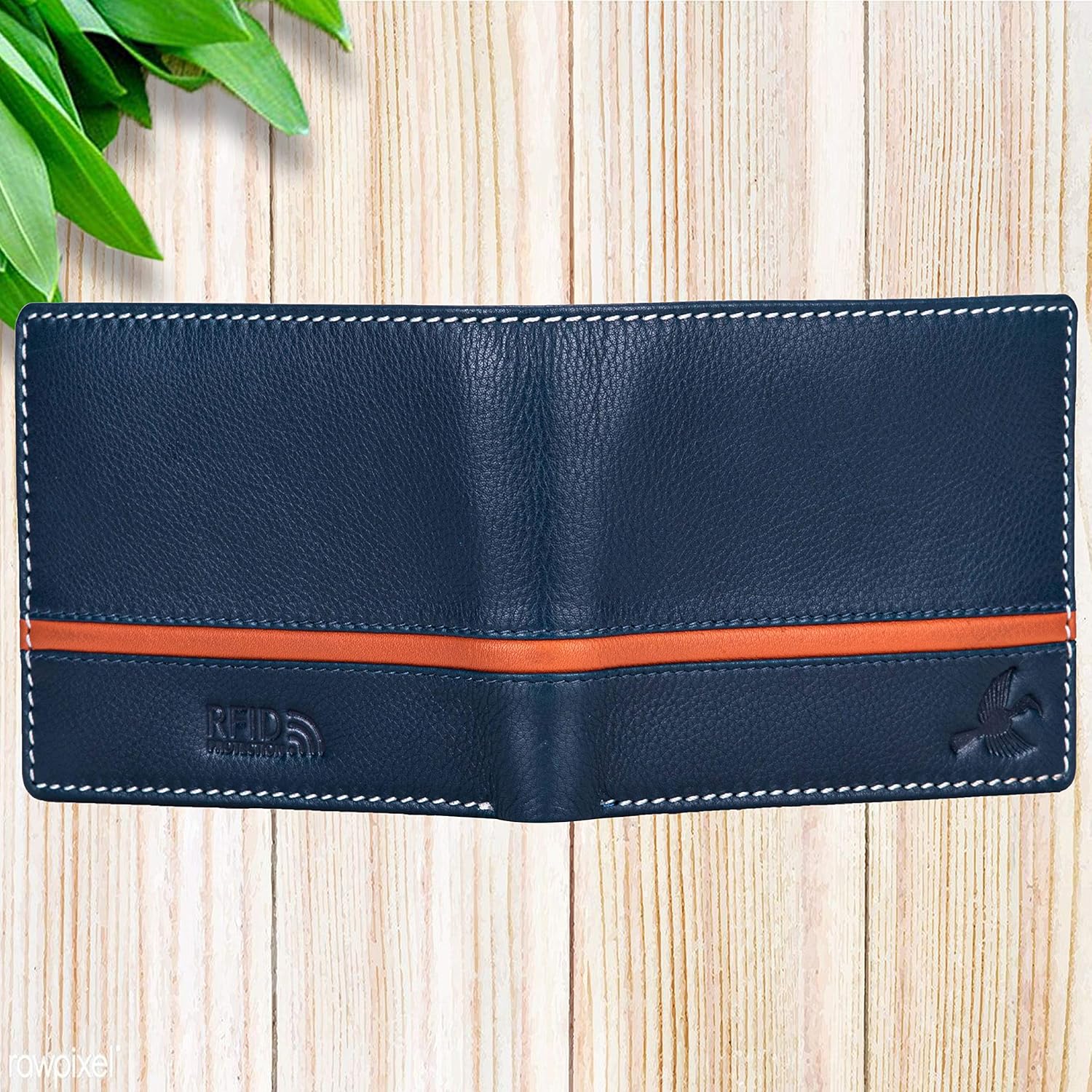 HORNBULL Denial Leather Combo Gift For Men | Wallets Men With Rfid Blocking | Mens Wallet (Bw104150),blue