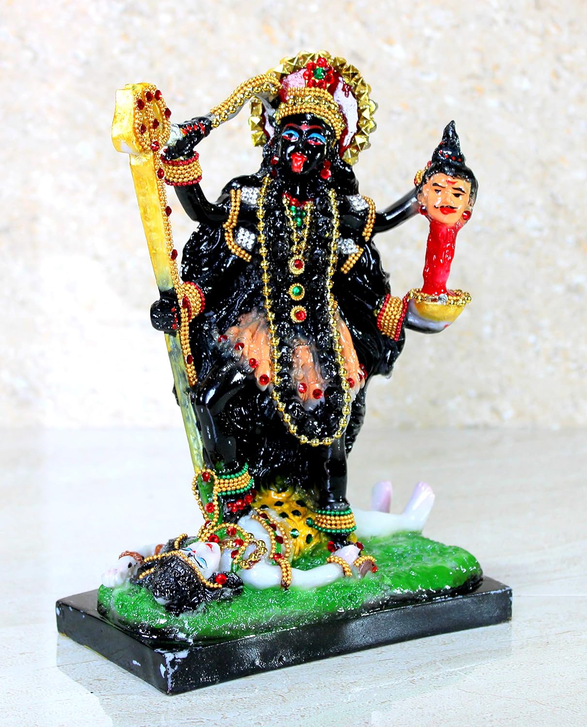 eSplanade Resin Kali Mata Murti Idol Statue Sculpture (8.5" Inch high)