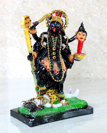 eSplanade Resin Kali Mata Murti Idol Statue Sculpture (8.5" Inch high)