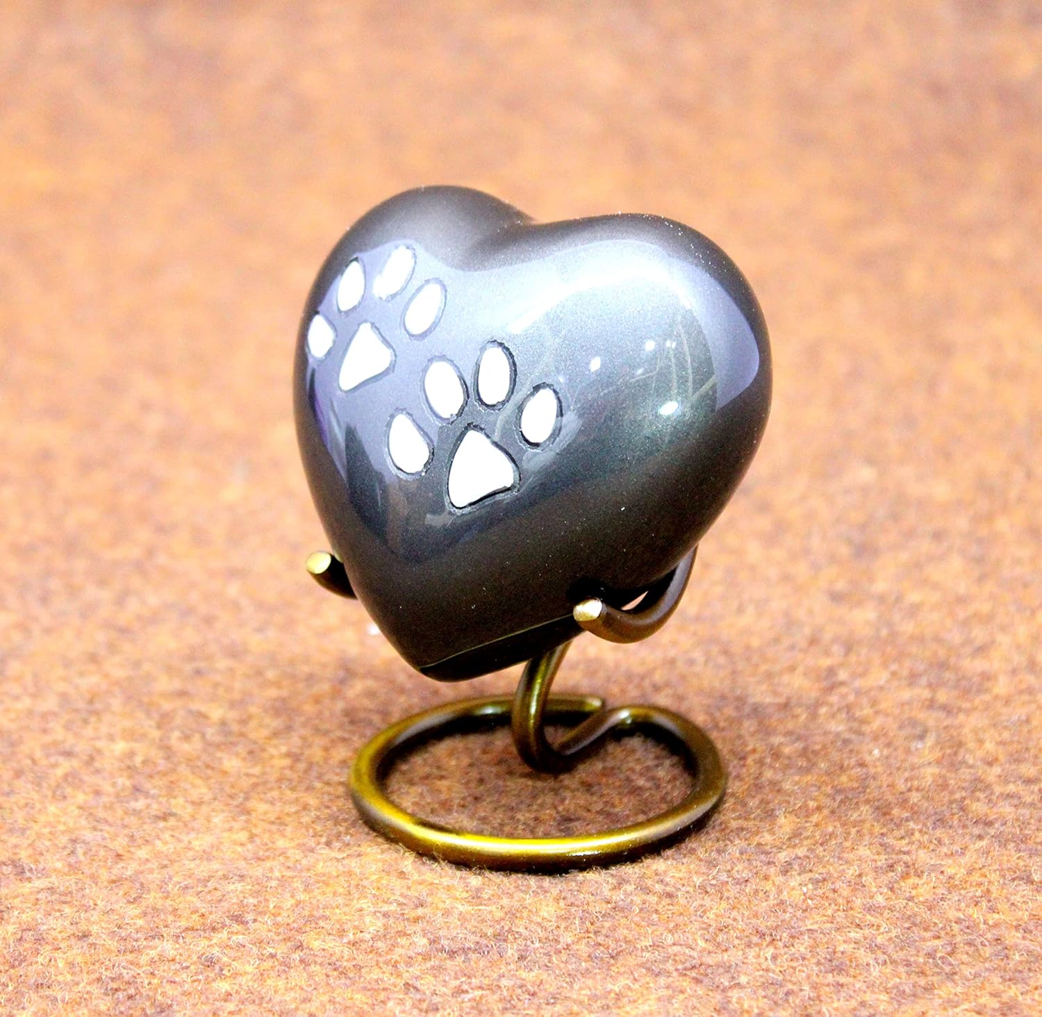 eSplanade cat Dog pet Cremation Mini Heart urn Keepsake Memorial | Small urn for Ashes Funeral Burial