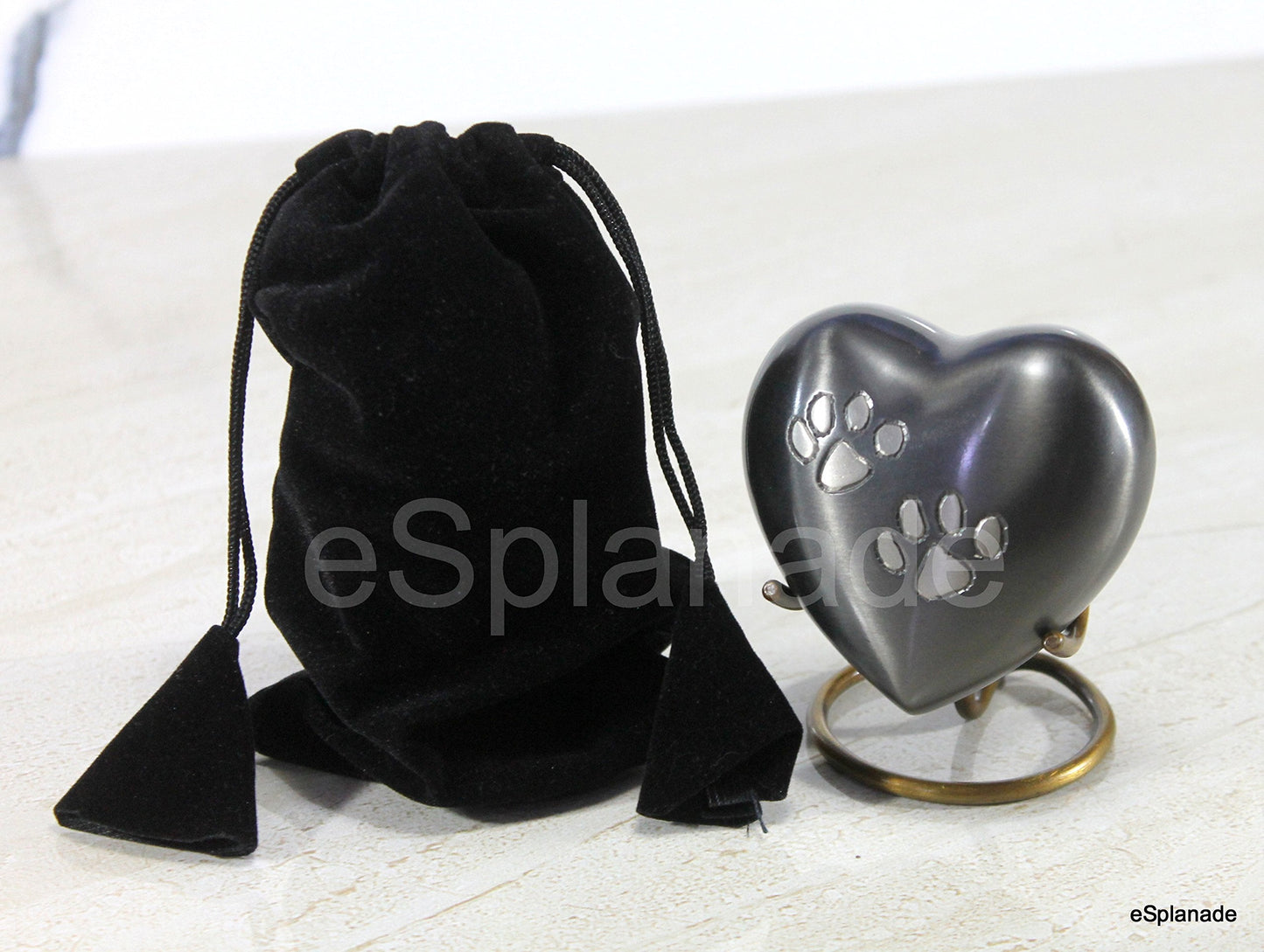 eSplanade cat dog pet Cremation Mini Heart urn Keepsake Memorial | Small urn for Ashes Funeral Burial