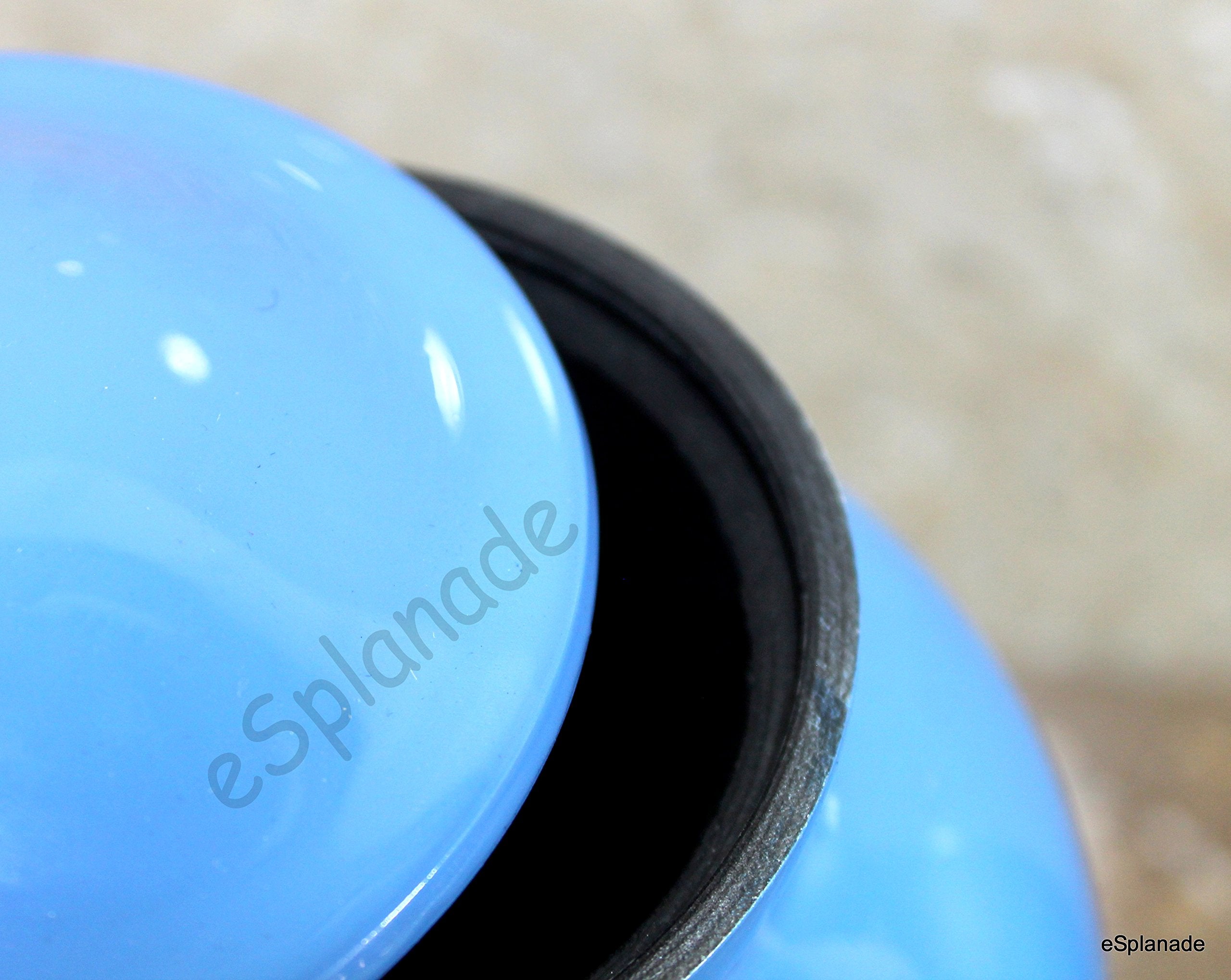 eSplanade Metal Cremation Urn Memorial Jar Pot Container | Full Size Urn for Funeral Ashes Burial | Falcon Printed Urn , Seagull Printed Urn ,White Pigeon Print   | Blue - 10" Inches