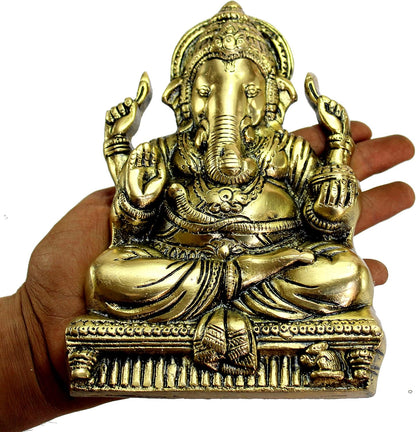 Lord Ganpati Ganesha Ganesh Murti Moorti Idol Statue Sculpture Wall Hanging for Home Temple Home Decor