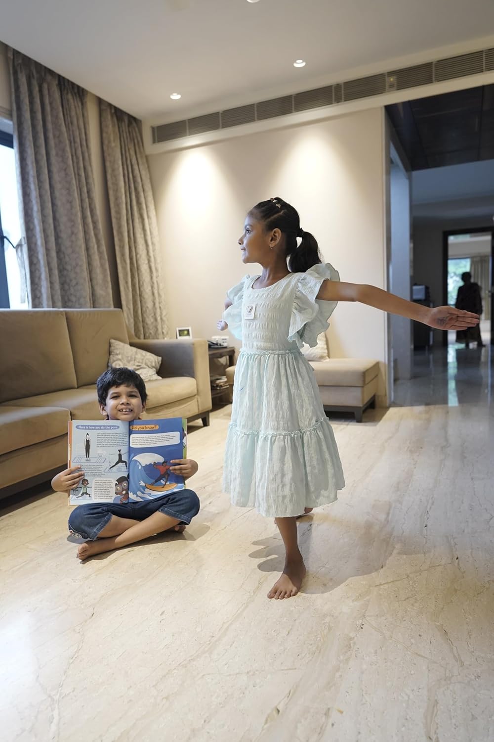 Yug Yoga Book: Playful Poses and Mindful Moments, Kids Books, A Playful Guide to Movement, Mindfulness, and Imagination, Ages 3 - 8 years, Perfect for Gifts for Kids, Books for 2 + year old