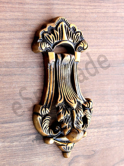 eSplanade Imperial Georgian Colonial Style Anchor Angle Guardian Brass Door Knockers | Gate Knockers Door Decor Accessories