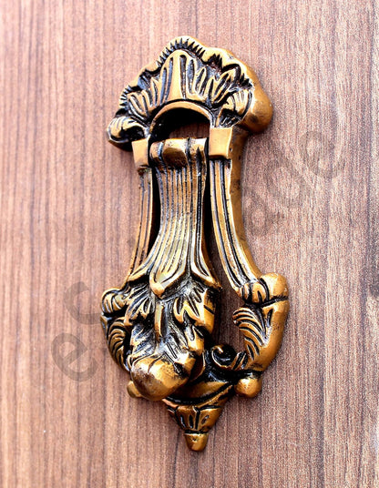 eSplanade Imperial Georgian Colonial Style Anchor Angle Guardian Brass Door Knockers | Gate Knockers Door Decor Accessories