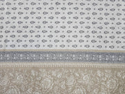 Cotton Jacquard King Size Bedsheet Set - Elegant, Soft, and Durable Bedding (Beige, Blue)