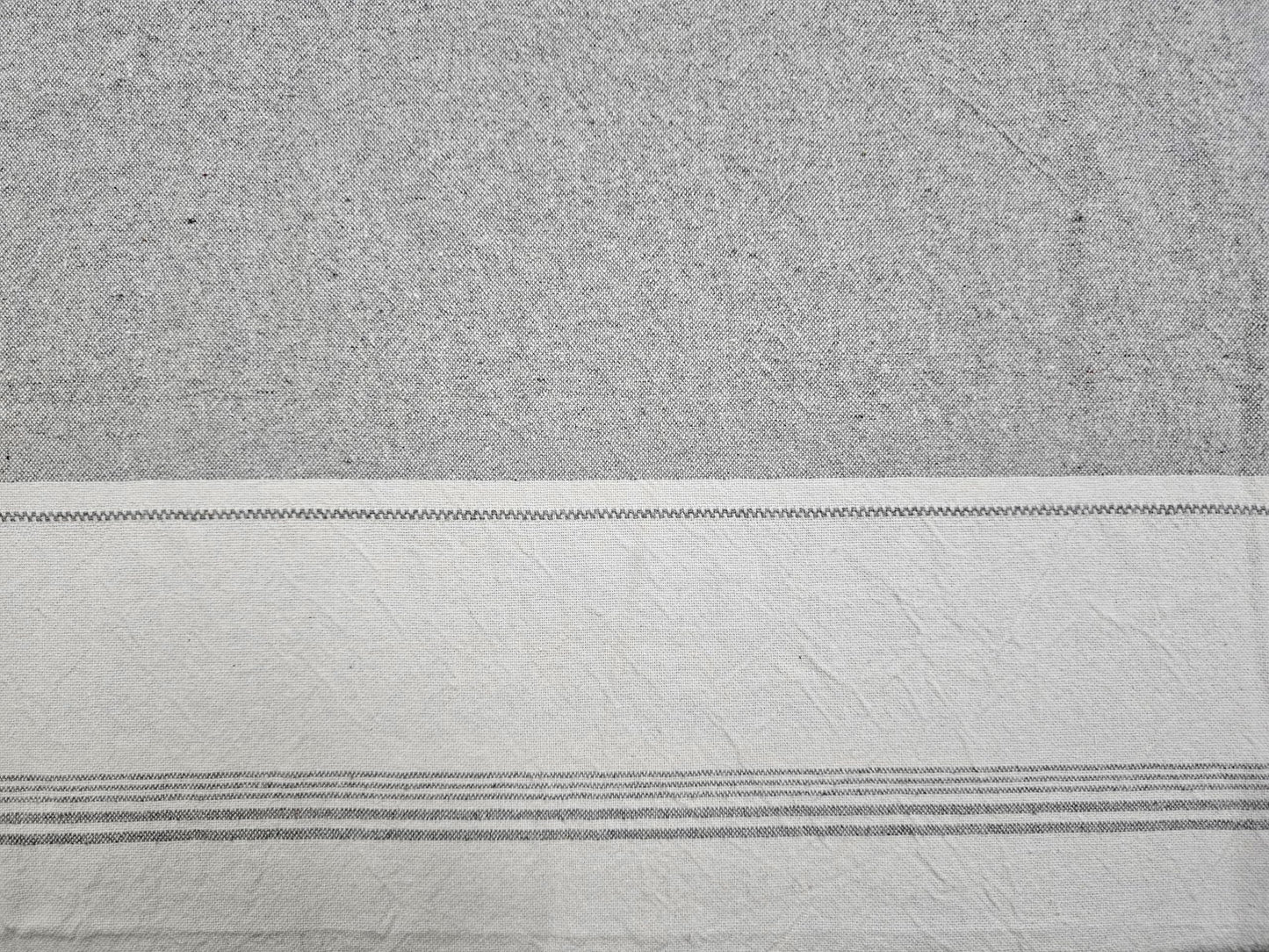 Premium 100% Cotton King Size Bedsheet Set - Minimalist Design - 110 x 105 Inches, with 2 Pillow Covers - 29 x 20 Inches (Gray)