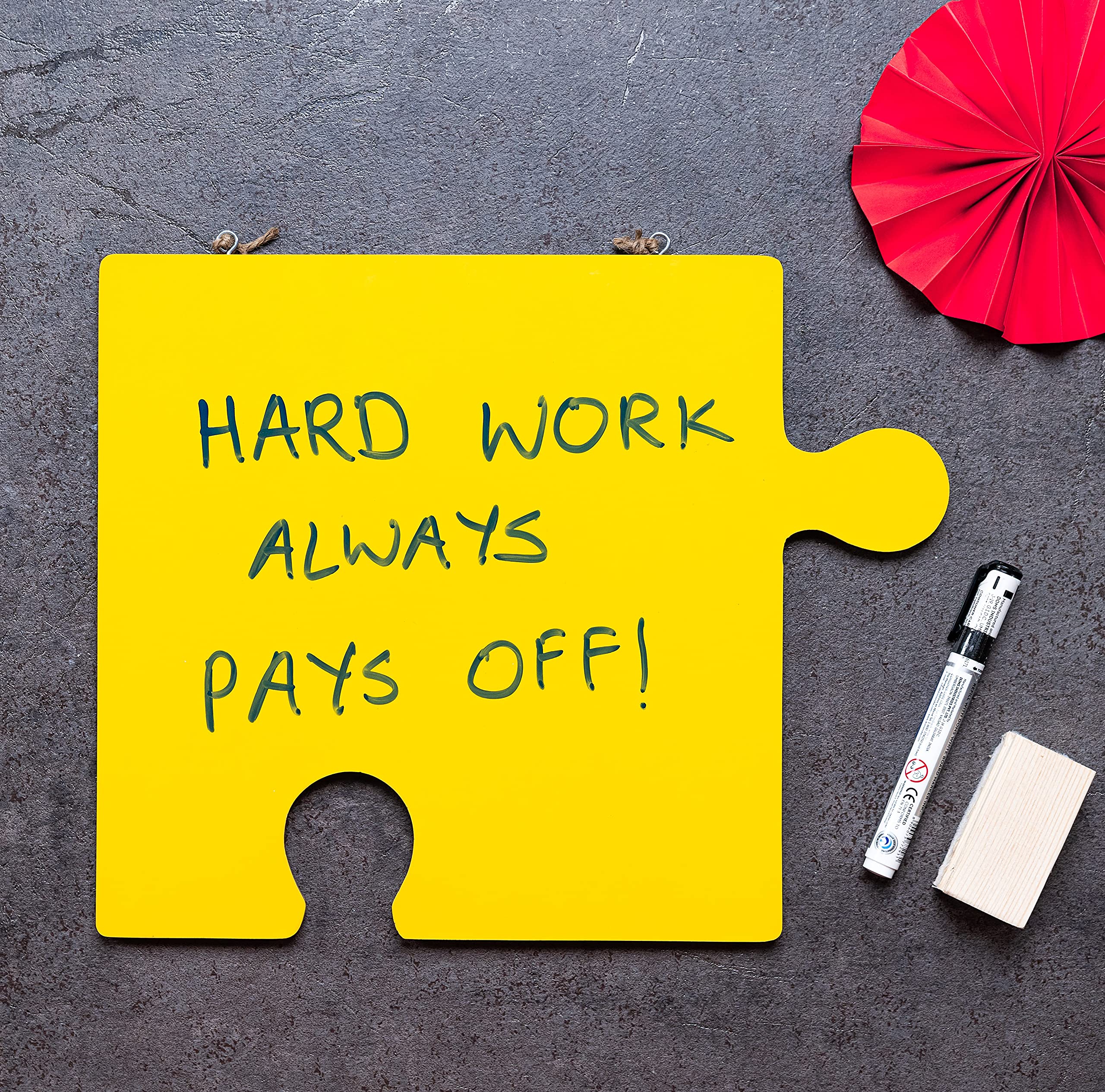 IVEI Puzzle Shaped dry erase board(Red)