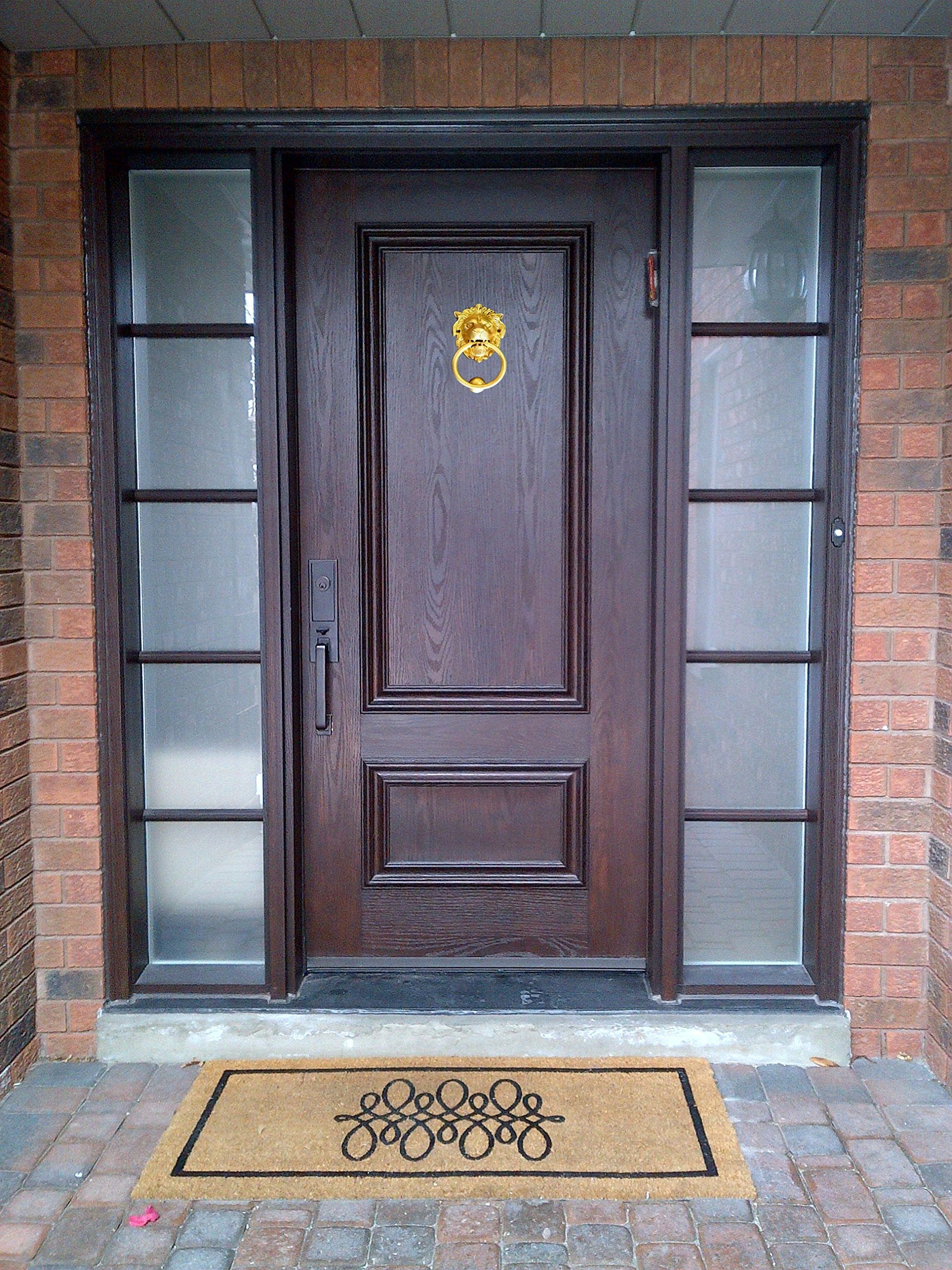 StonKraft Brass Lion Door Knocker Knockers Gate Knocker Door Accessories (Lion 5" & 6")