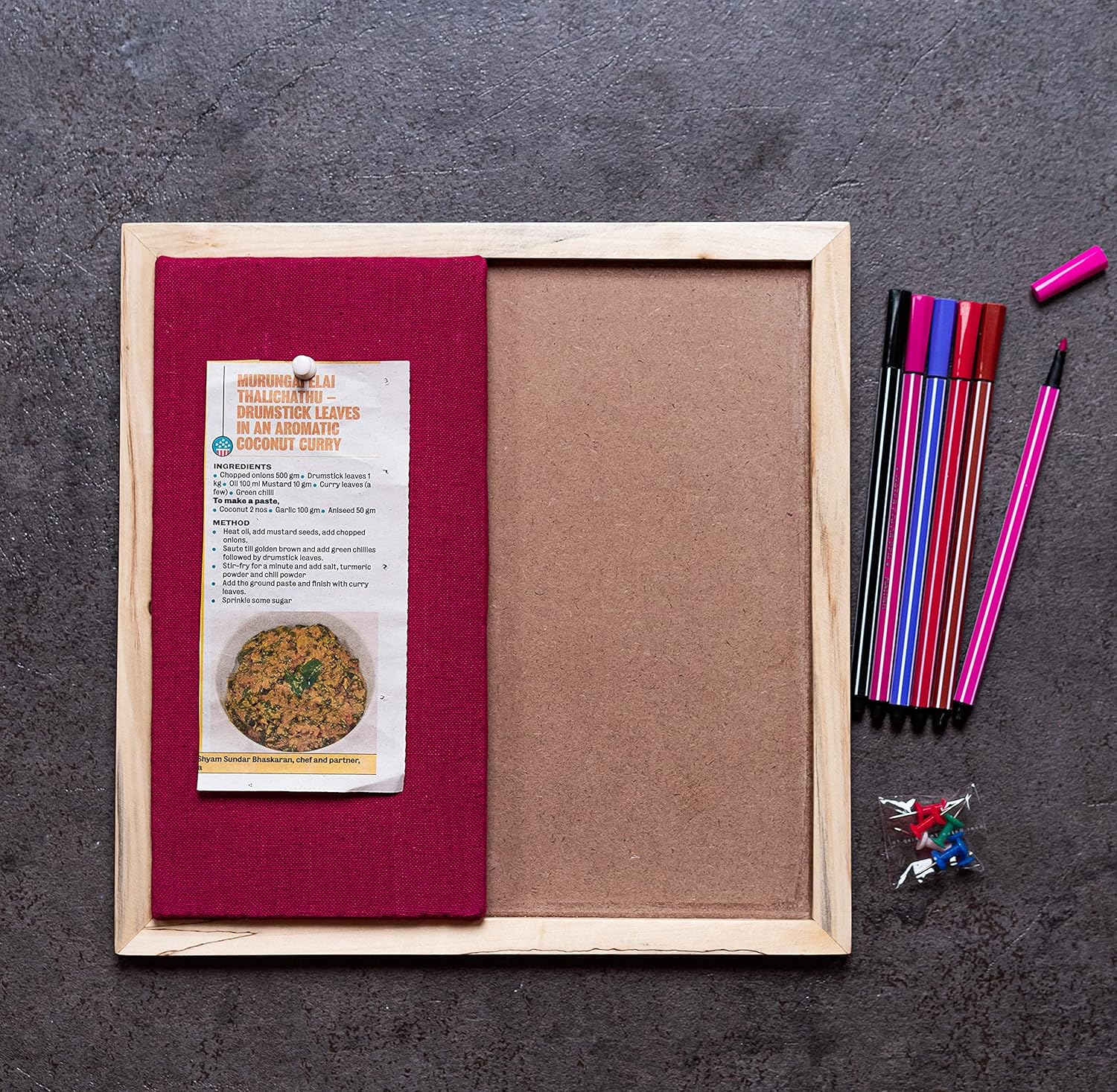 IVEI DIY Pin Board - Green -Wooden Craft - Hobby Board for Painting Wood Sheet Craft, Decoupage, Resin Art Work & Decoration