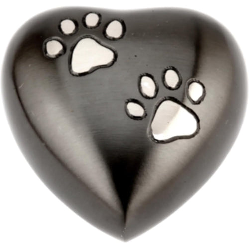 Pet Cremation Memorial Heart Keepsake Urn Chertsey Black 3